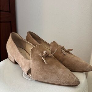 Cole Haan Women's Tan Suede Loafers